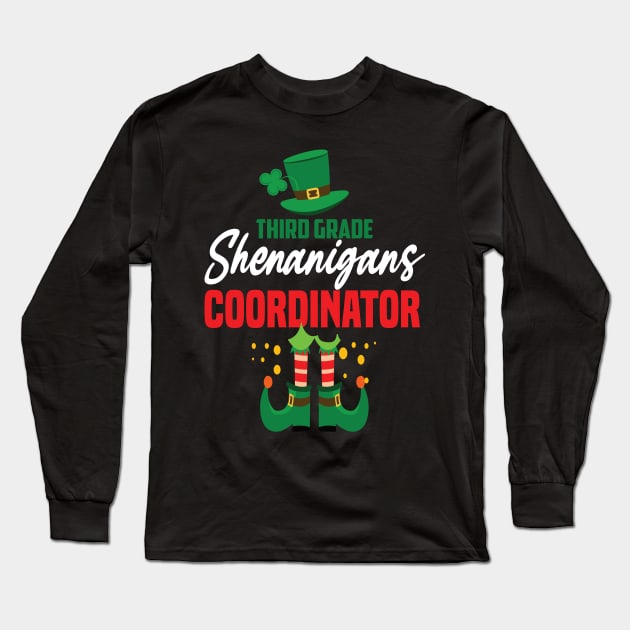 Third grade shenanigans coordinator St patricks day teacher gift Long Sleeve T-Shirt by DODG99